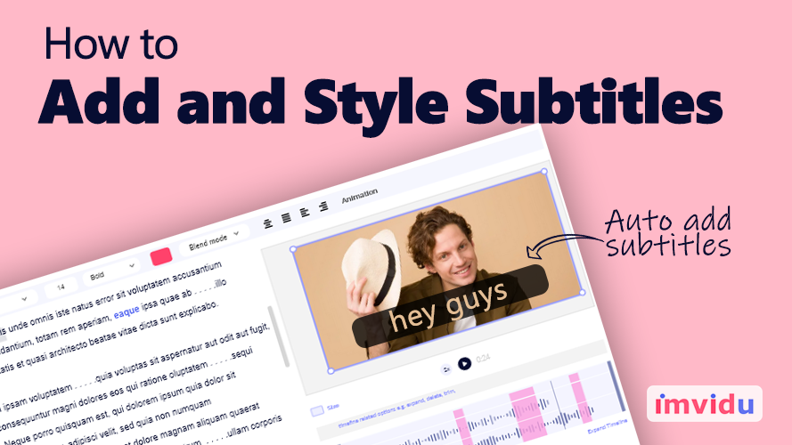 How to add and style subtitles