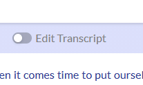 add and then edit subtitles or transcript