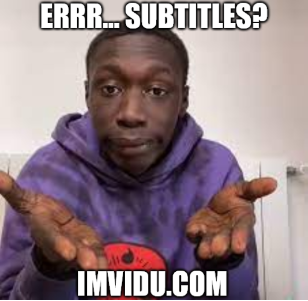 Add subtitles with Imvidu