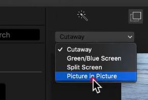 adding text in iMovie - use Picture in Picture